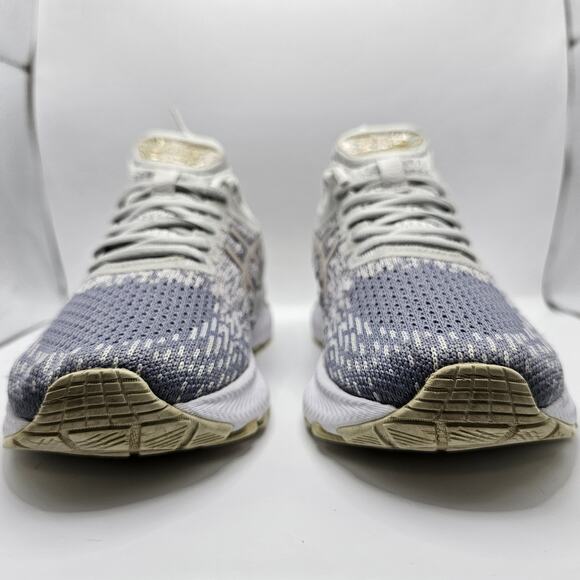 Asics Gel Nimbus 22 Grey Synthetic Lace-Up Womens 9 Shoes Sneakers - Picture 3 of 12